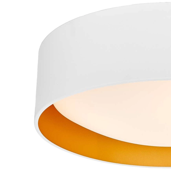 Plafon LAMPA sufitowa VERO 30445301 Kaspa metalowa OPRAWA okrągła biała