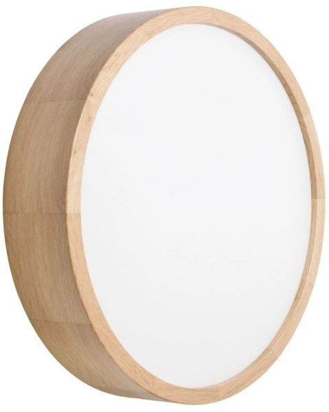 Drewniany plafon ogrodowy 137623600028 IP54 okrągły dębowy