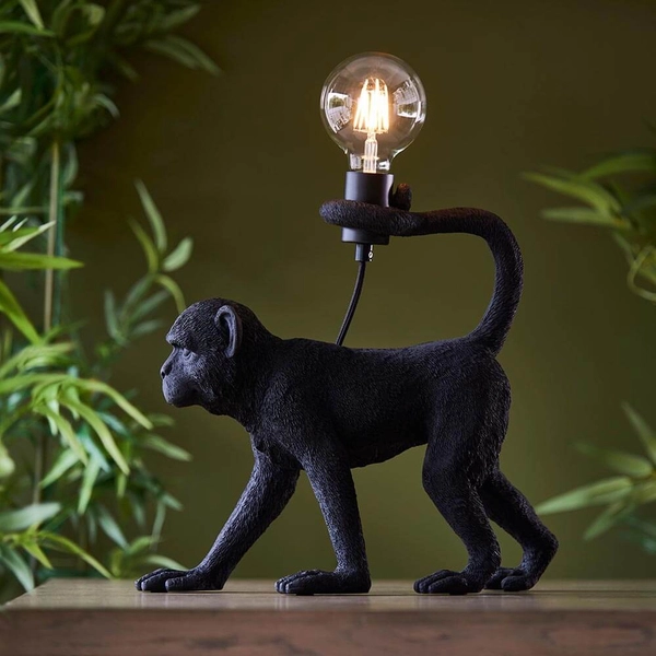 Stołowa lampka małpka Capuchin 106791 dekoracyjna czarny