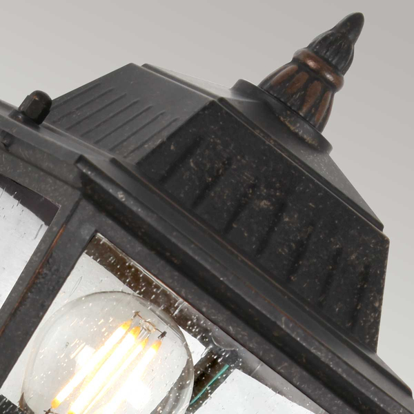 Elewacyjna lampa do ogrodu Highnam GZH-HN1 IP44 metalowa brązowa