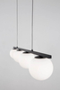 Nowoczesna lampa wisząca Ubeda LED 26W 3200K do pokoju czarna biała