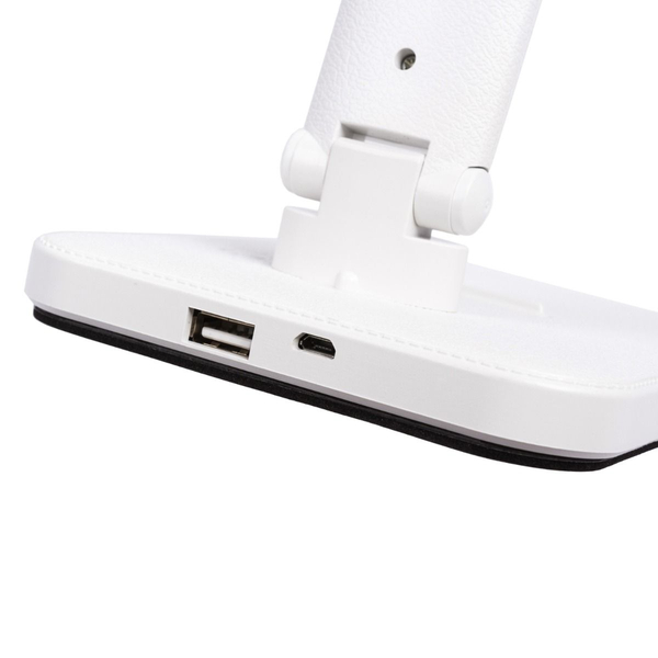 Biała lampa gabinetowa CCT LBW6CCT metalowa LED 6W 3000-6000K z regulacją