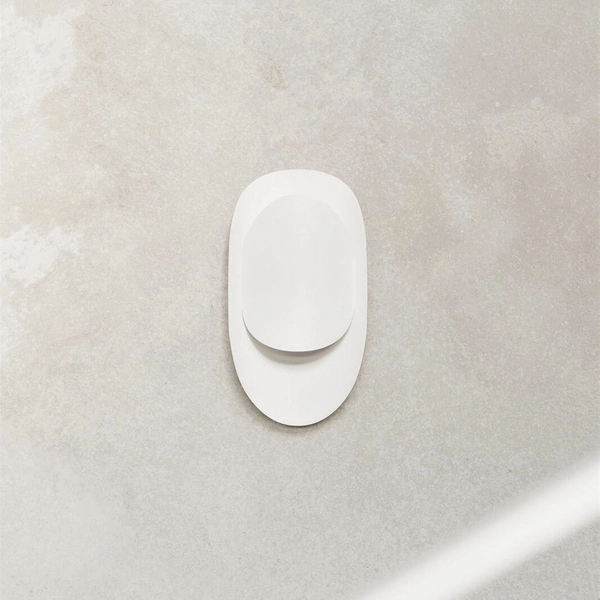 Metalowa lampa ścienna SL.1062 biała do przedpokoju owalna