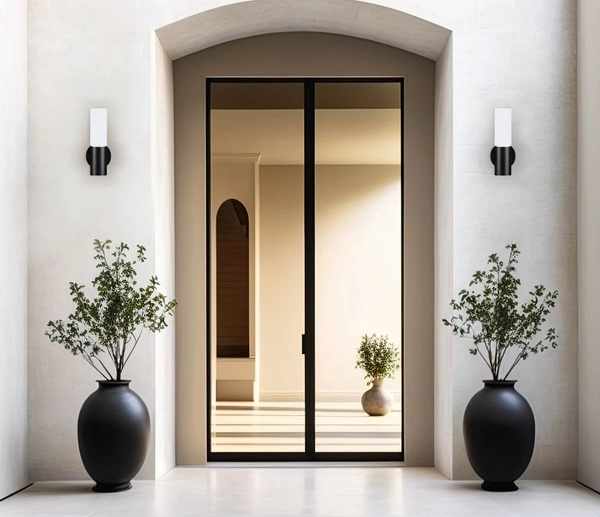 Tarasowy kinkiet ścienny Salo OWL-2763 Italux IP54 metalowy czarny