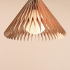 Lampa zwisająca boho SUN 1140G_M Aldex do jadalni drewniana