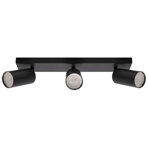 LAMPA sufitowa MANAM 03765 Ideus regulowana OPRAWA metalowe tuby reflektorki na listwie czarne