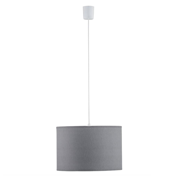 Lampa wisząca z kloszem Rondo 3463 TK Lighting okrągła z tkaniny szara
