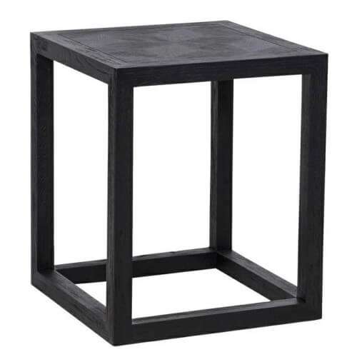 Prostokątny stolik Blax 7541 Richmond Interiors minimalistyczny kostka dębowy czarny