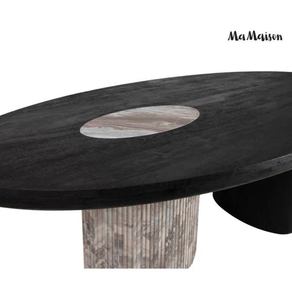 Stół jadalniany ATLANTE MM001501100400 marmur drewno mango 240x120cm