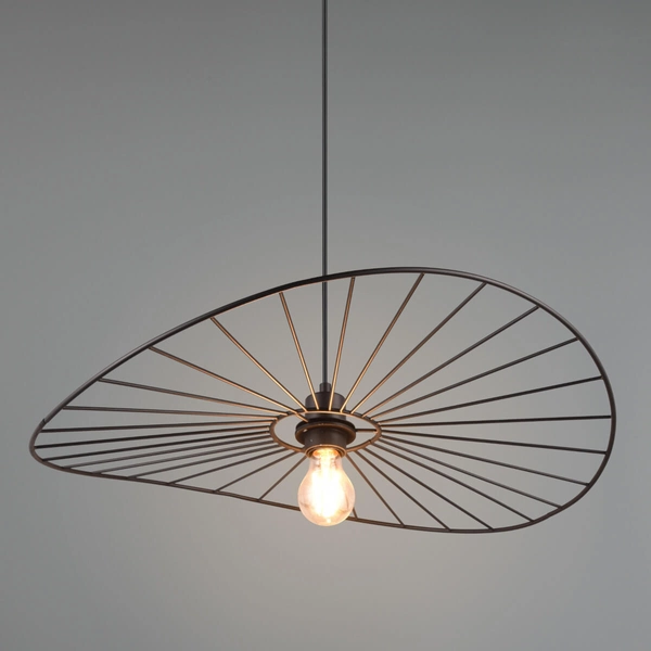 Wisząca lampa Chapeau R31451032 RL Light kapelusz metalowy czarny