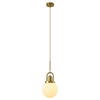 Sypialniana lampa wisząca Pearl SMP0093 Step kula art deco złota