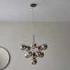 Molekułowa lampa wisząca Oscar 101148 balls czarny przydymiony