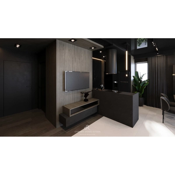 Wisząca lampa futurystyczna ALHA 9069 Shilo LED 15W LED 3000K czarna