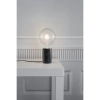 Nocna lampka do sypialni Siv 45875003 marmurowa czarna