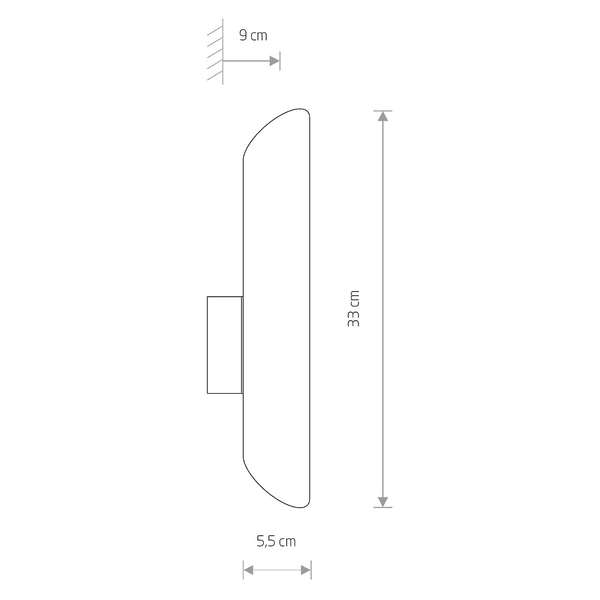 Nowoczesna LAMPA ścienna EYE WALL 7993 Nowodvorski metalowy kinkiet do sypialni biały