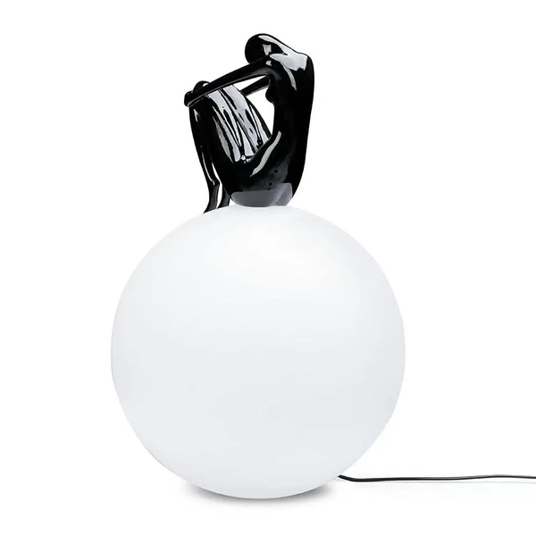 Lampa podłogowa stojąca UOMO MSE1501100432 Moosee kula czarny biały