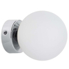 Loftowa LAMPA ścienna ASTRA 20774103 Kaspa szklana OPRAWA kinkiet kula chrom biała