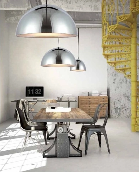 Wisząca lampa kuchenna Modena AZ1399 Azzardo nowoczesna nad wyspę chrom