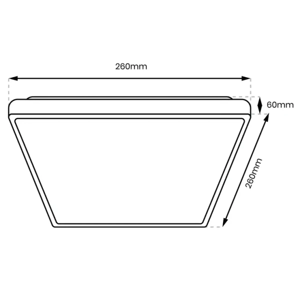 Ledowy plafon łazienkowy DABAR ML0252 LED 11W 4000K IP44 biały