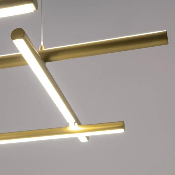 Ledowa wisząca lampa Radiance MOD278PL-L86G3K LED 80W 3000K złoty