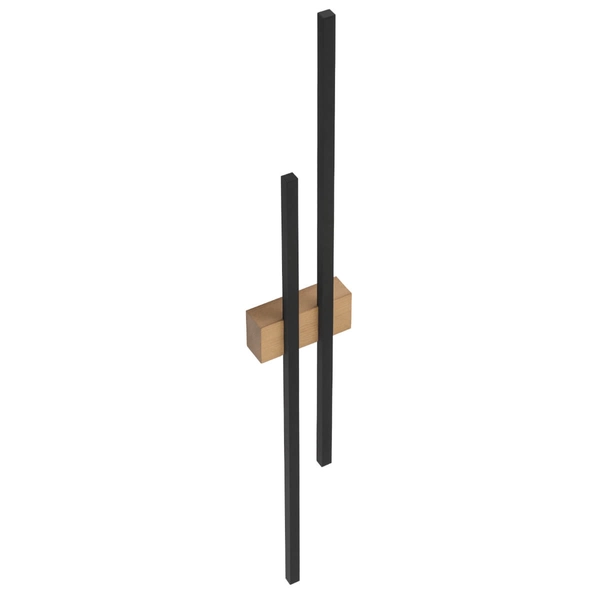 Kinkiet naścienny Flash 6416 LED 24W 3000K drewniany czarny