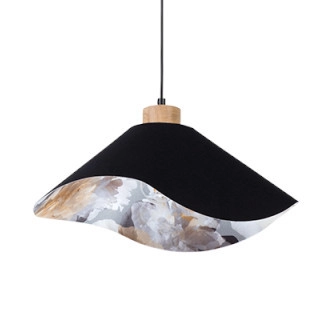 Lampa wisząca HATTU FLORAL 1614819174 kopułowa zwis hampton czarny