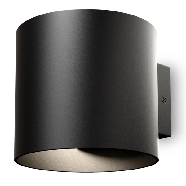 Nowoczesny kinkiet naścienny Rond C066WL-01B czarny