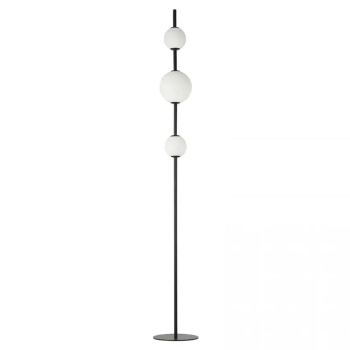 Ledowa lampa podłogowa 20135 LED 12W 3000K kule do salonu czarny