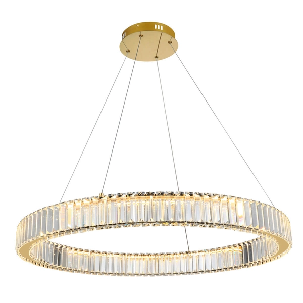 Pierścieniowa lampa wisząca SPARK AZ5790 Azzardo LED 72W 3000K złota