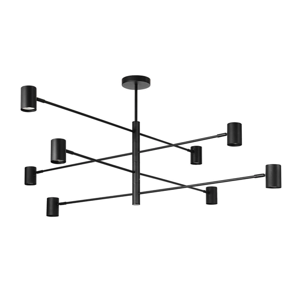 Sufitowa lampa loftowa Snow LP-731/8P BK salonowa czarna
