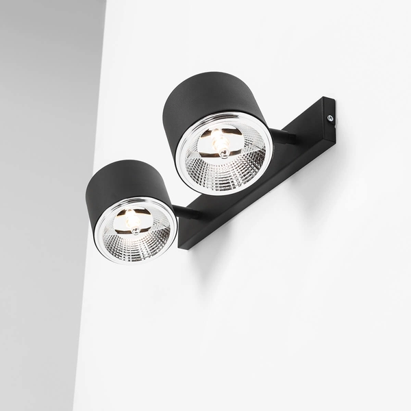 Ścienna lampa do czytania Bot 1047D tubki do sypialni czarne