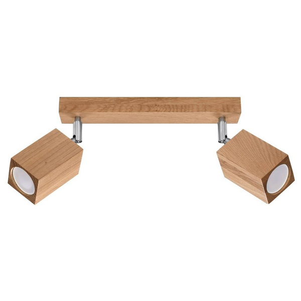 Drewniana lampa sufitowa SL.1036 regulowane tuby do sypialni