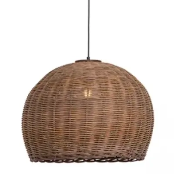 Bambusowa lampa wisząca 22172 okrągła naturalny brązowy