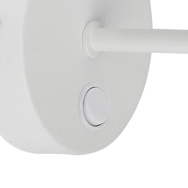 Lampa ścienna z abażurem Maja 1882 TK Lighting z włącznikiem biała