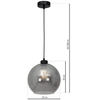 Skandynawska LAMPA wisząca SOFIA MLP6577 Milagro loftowa OPRAWA szklana kula zwis czarny przydymiony