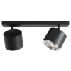 Sufitowa lampa pokojowa Bot 1047PL_H czarne reflektorki na listwie metalowe