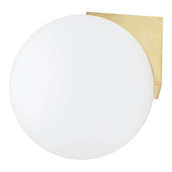 Kinkiet Aloe 10525 Nowodvorski IP44 kula bańka metal szkło biały mosiądz