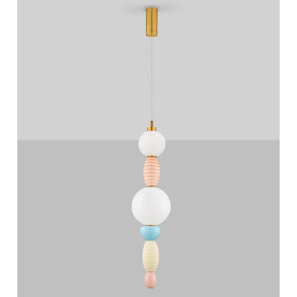 Lampa zwisająca do kuchni JOAQUIN LE44547 LED 23W 3000K balls multikolor