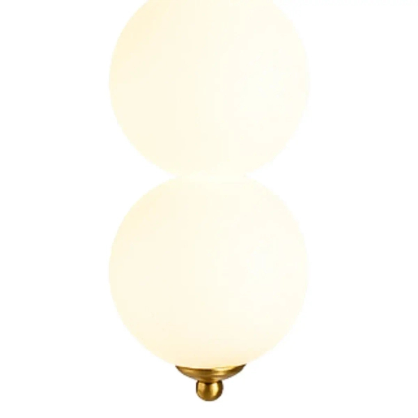 Zwisająca lampa do jadalni Pontti LWKM4 LED 12W 3000K kule złoty
