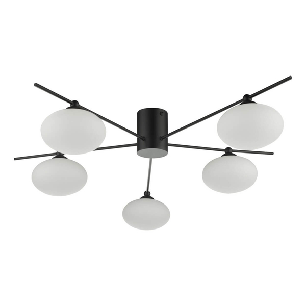 Sufitowa lampa do sypialni Jasper JAS5422 molekuły białe czarne