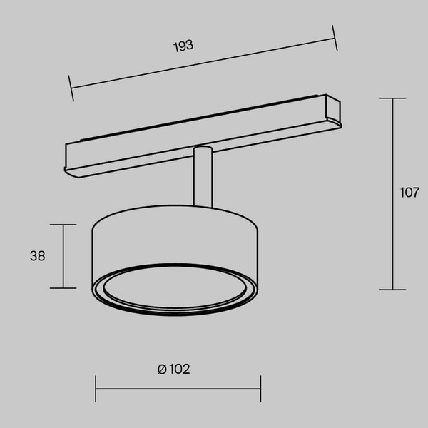 Magnetyczna lampa szynowa Rado TR040-4-18W3K-DS-BBS 18W 2700-6000 K mosiądz