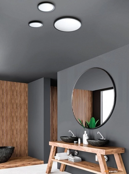 Minimalistyczny plafon pokojowy Malta LED 18W czarny