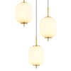 Potrójna wisząca lampa Ewald 15217-3 LED 20W 3000K kule mosiądz białe