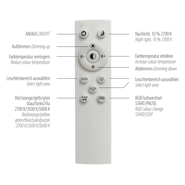 Plafon na pilot ARENDA czarna 11627-18 1xLED 36W 2700-5000K z regulacją jasności