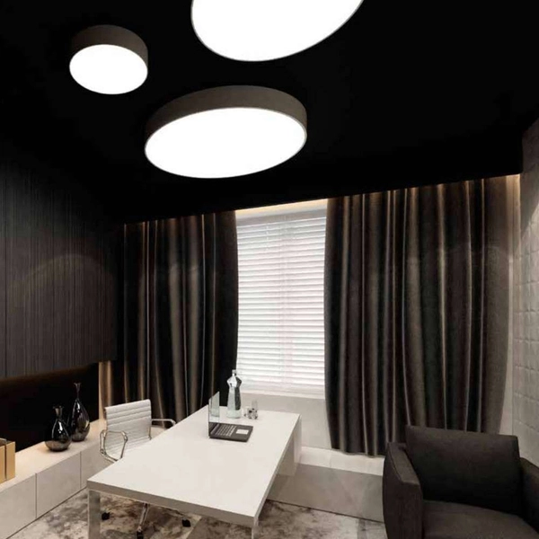 Plafon LAMPA sufitowa BUNGO 1155 Shilo okrągła OPRAWA metalowa czarna