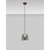 Szklana lampa wisząca JAREVIA LE45121 LED 3W 3000K do jadalni szara