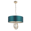 Lampa wisząca na łańcuchu L&-195224 Light& abażur morski srebrna