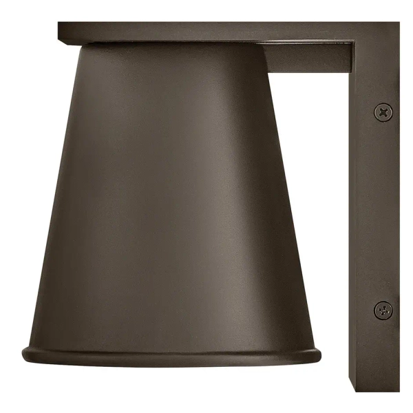 Lampa ścienna na balkon Hans HK-HANS-S-ABZ tuba stożek IP44 brązowy