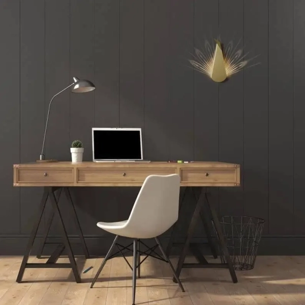 Ścienny kinkiet ORIGAMI PAWN-G metalowa LED 3W 3000K paw złoty