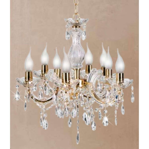 Lampa wisząca Maria Teresa 38-94653 klasyczna świecznikowa złoty